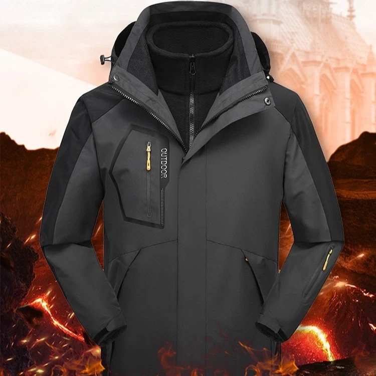 Winter 3-in-1 Jacket Men Women Warm Cotton Padded Snow Coat Outdoor
Opens in a new window or tab