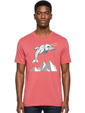 Robot-Dolphin Mens Graphic Tee, 100% Cotton, Casual Summer Wear