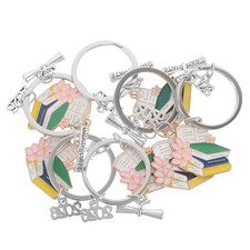 5 Pack Bag Keychain Pendant Purse Charm Bachelor Cap Backpack Hanging Ornament