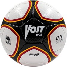Voit Futsal Ball No.4 S300 Hand-Stitched 32 Panel Low Bounce Indoor Soccer White