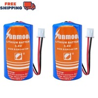 2PCS ER34615M 3.6V 13000Mah D Battery With 2.54 Plug Non-Rechargeable Battery