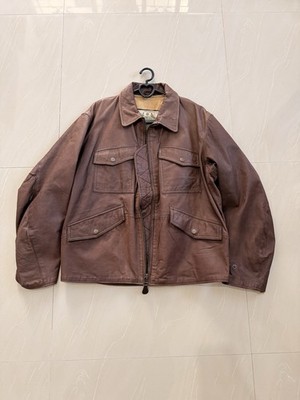 Chevignon Vintage Nappa skipper Leather Jacket Brown