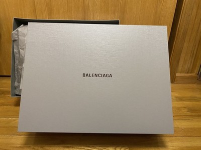 Balenciaga Empty Gift Storage Box w Tissue Papers Gray 23.25 x 17.5 x 7.75 - XL
