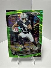 2025 Panini Prizm - Tre Tucker #162 Neon Green Pulsar Prizm