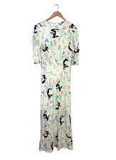New With Tags Rixo Mermaid Print Dress UK 12