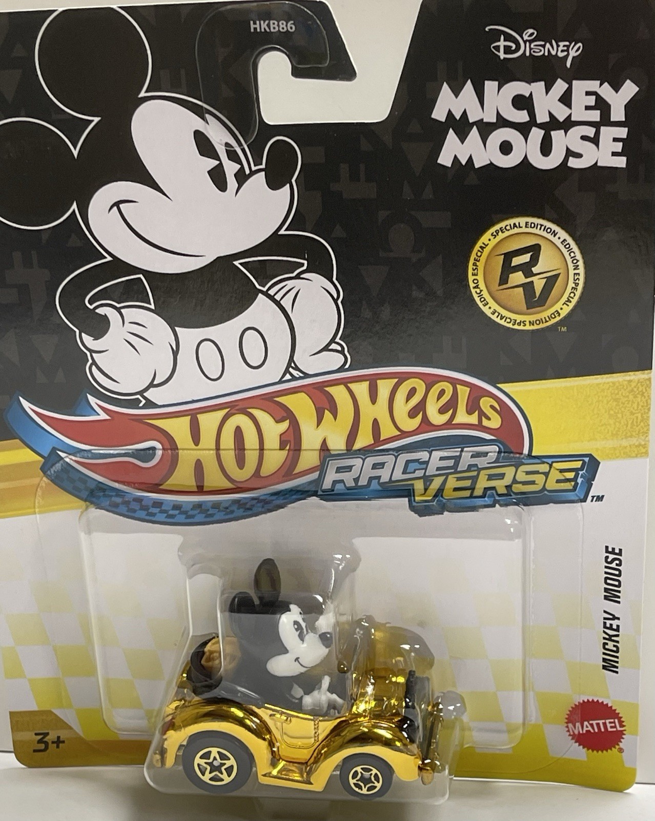 Hot Wheels RacerVerse SPECIAL EDITION Golden Disney's Mickey Mouse