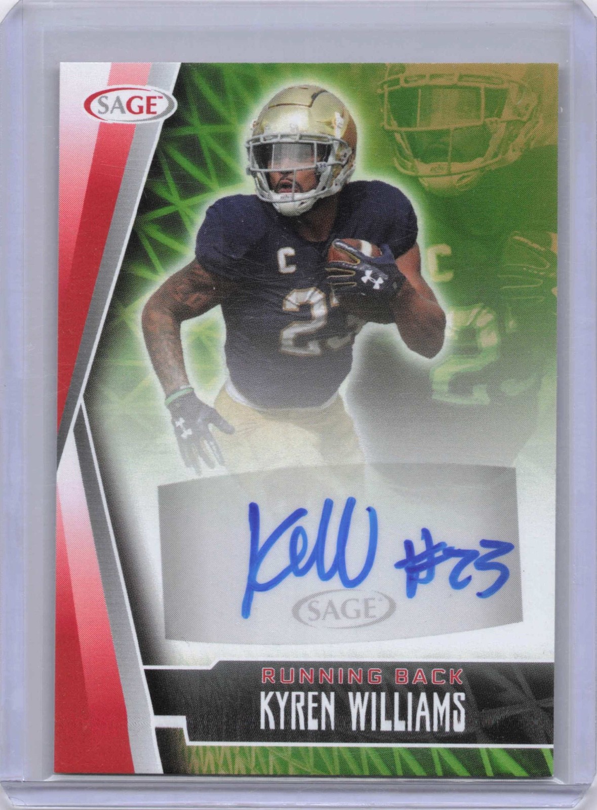 Kyren Williams Sage Low Series Autographs #AKW Base