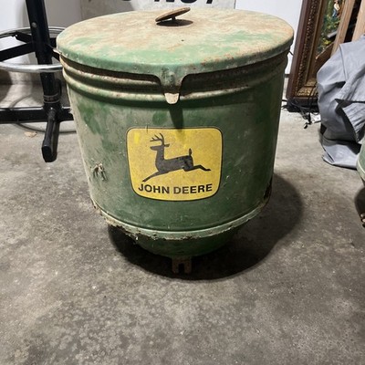 John Deere Planter ORIGINAL JD Patena 2 Leg Deer Logo Seed Box w/ lid & inner