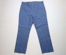 Deadstock Vintage 90s Wrangler Mens 40x30 Western Flared Wide Leg Denim Jeans