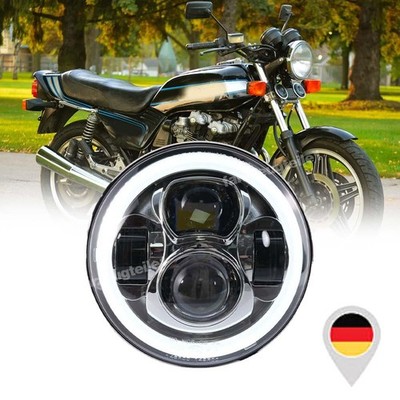 E-Geprüft 7'' LED Scheinwerfer DRL-Lampe für Honda CB 125 250 300 600 750 900