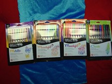 4 PKS. 10 EA. GELLY ROLL PENS - DIFF. VARIETIES - SEALED PACKS