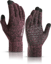 Winter Gloves for Men Women - Upgraded Touch Screen Cold Weather Thermal Warm Kn
