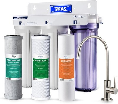 iSpring US31-PF 3-stufiges Wasserfilter PFAS-Reduktionssystem unter der Spüle