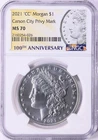 2021 CC Morgan Silver Dollar $1 Carson City Privy NGC MS 70