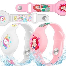 2 Pack AirTag Bracelet for Kids, Waterproof Air tag Holder for Kids with Soft...