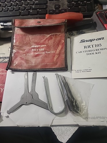 Snap-On RRT105 Car Stereo Removal Tool Kit  6 Pieces Used Condition Made In USA