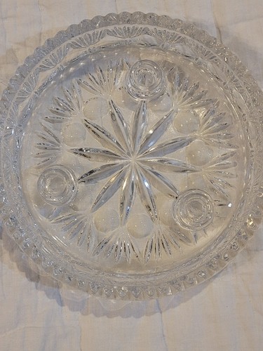 Vintage Exclusive for Princess House by Fostoria 24% Lead Crystal Candle Holder - Picture 4 of 4