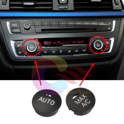 Central A/C Button Caps（AUTO+MAX A/C）For BMW F20 F21 F30 F31 F80 F32 F33 F82 F83