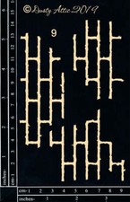 Dusty Attic Chipboard 4x6 - Broken Bits 9   Brick, DA2399