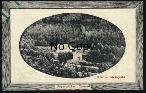 AK Heigenbrücken Lk. Aschaffenburg Hotel zur Löwengrube gel.1912?
