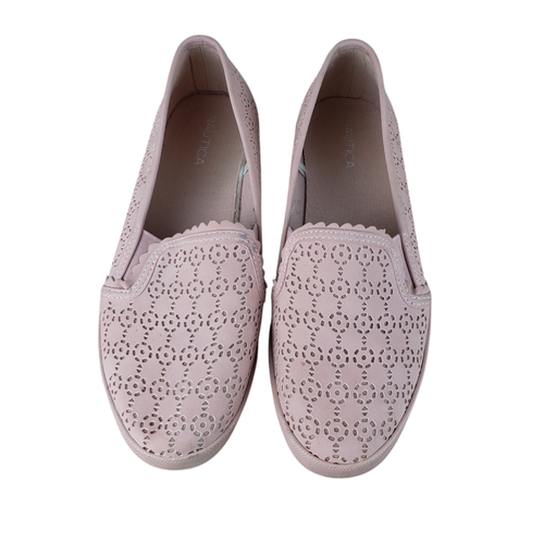 Nautica Sunchaser Shoes Womens 7.5 Pink Loafer Perforated Slip On - Picture 2 of 10