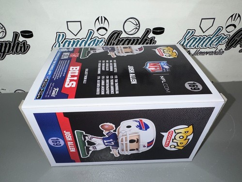 JOSH ALLEN NFL 169 SIGNED AUTOGRAPHED NFL FOOTBALL FUNKO POP-BECKETT BAS COA - Picture 4 of 9