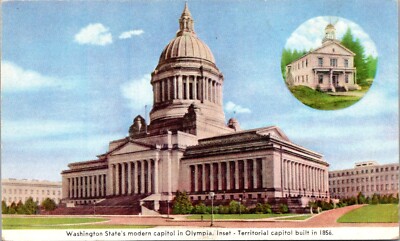 Washington State modern capitol in Olympia PPC - A156