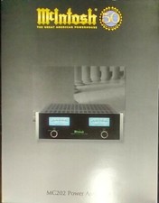 RARA BROCHURE AMPLIFICATORE DI POTENZA MCINTOSH 1999 50 ANNIVERSARIO MC202 