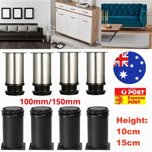 8Pc 10/15cm Metal Furniture Legs Adjustable Cabinet Sofa Kitchen Bed Couch Feet~ - Picture 4 of 26