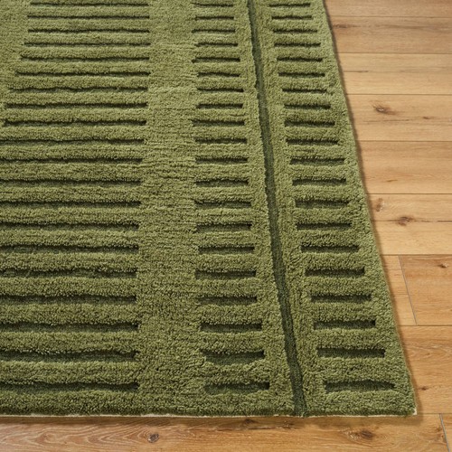 Area Rugs Dadrian Modern Army Green Washable Area Rug - Picture 4 of 12