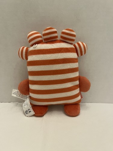 Gerd Hahn’s Worry Eaters SAGGO Zippered Mouth Plush Toy 9" Tall Orange White - Picture 3 of 5