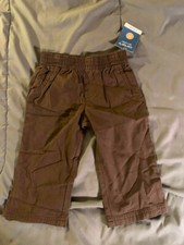 Toddler Boy's CARTER'S Brown Pants Size 12 Months Cotton NEW NICE FAST NWT