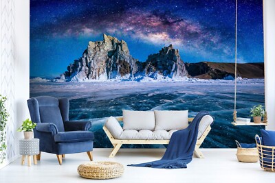 3D Frozen Ice Cube G6623 Wallpaper Wall Murals Removable Self-adhesive Honey