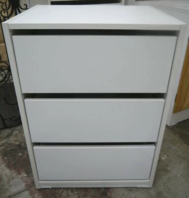 New Fully Assembled White Wardrobe Inserts 3 Drawer Storage