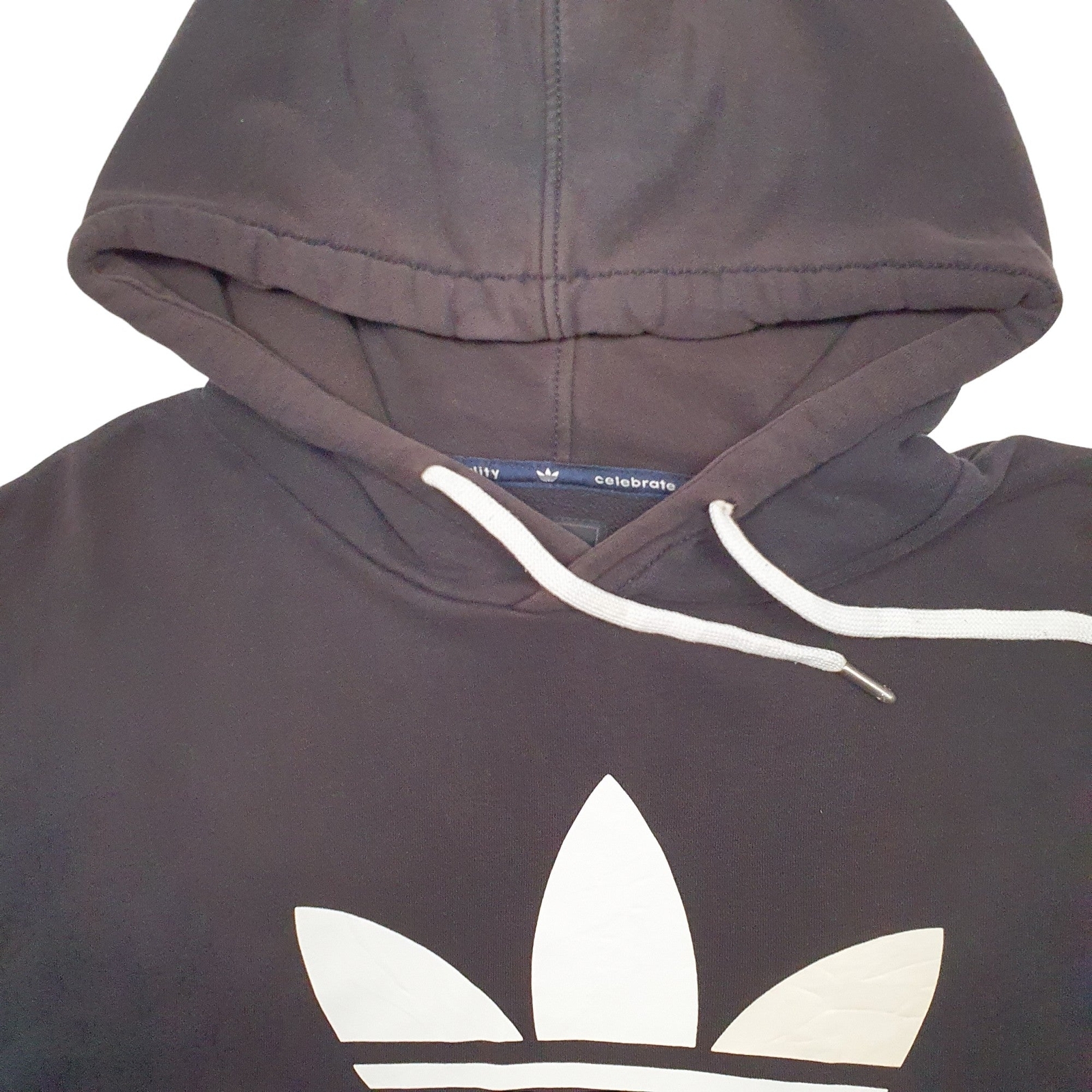 ADIDAS Hoodie Spellout Jumper Sweatshirt Mens M image 2