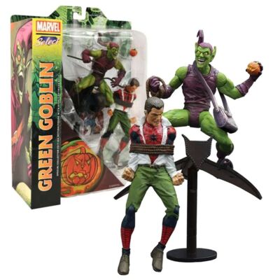 Marvel Select Spider-Man Peter Parker vs Green Goblin Action Figure 2022 18 cm