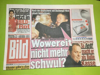 BILD Zeitung, 16. November 2004, Bild Zeitung, 16.11.2004, Dschungel-Nick