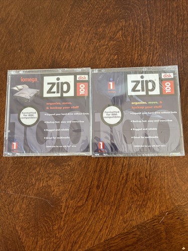 IOMega Zip 100 2-Pack Disks In Opened - 第 1/3 張圖片