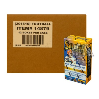 2023 Panini Select Draft Picks Collegiate Football Hobby 12-Box Case