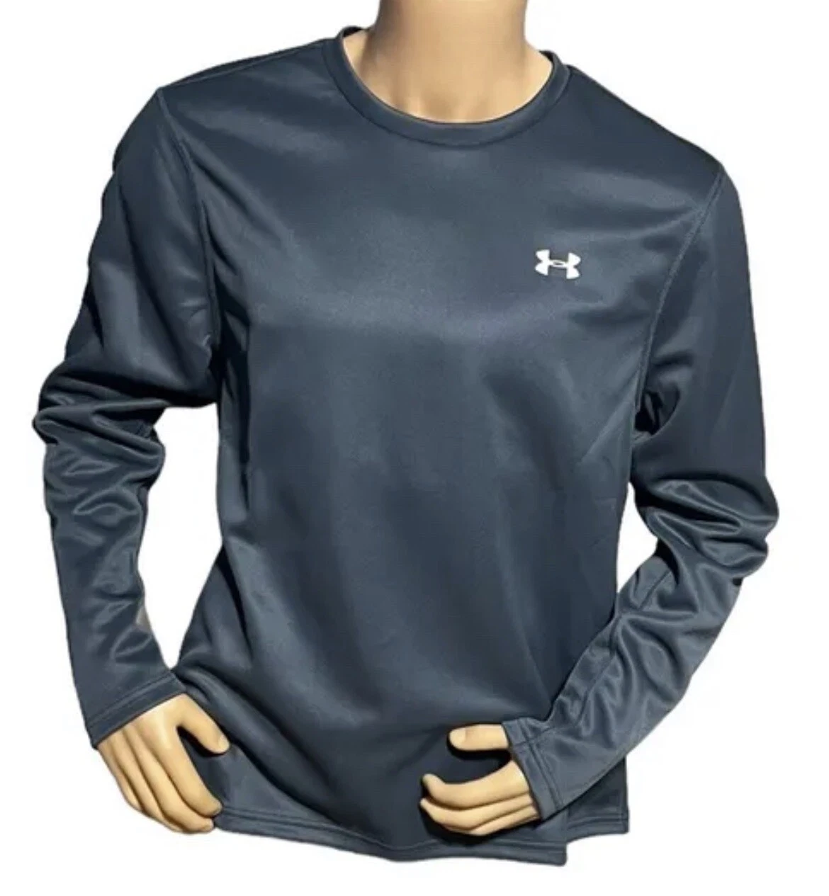 Under Armour Loose Fit Rival Fleece Crew Swearshirt Gray Mens XL New Fast Ship