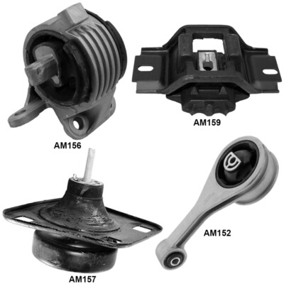 Engine Motor Mounts & Manual Trans. Mount 4PCS Set for Ford Courier 09-01 1.6L