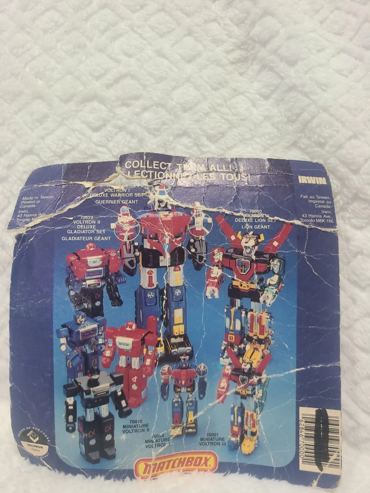 Voltron 3 III Mini Lion Figure Sealed Matchbox Irwin Vintage 1984 - Image 2 of 4