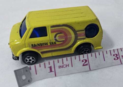 Bedford Rainbow Van Diecast Car Blue Windows Bubble Side Vintage - Picture 14 of 15