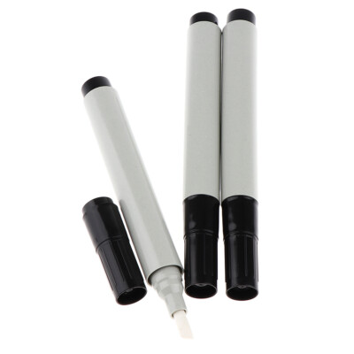 3x Farben Marker Stift Leertube Tintenfüller Nachfüllfeder 4,5 mm flache Spitze grau