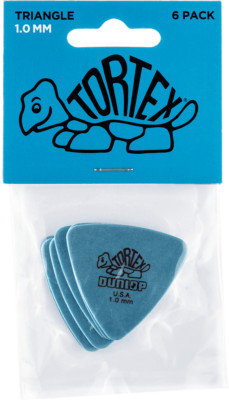 DUNLOP Tortex Triangle 1.00 mm , Player's Pack (6 Stck.)