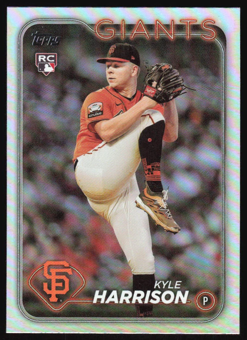 2024 Topps Kyle Harrison #667 Rainbow Foil RC San Francisco Giants