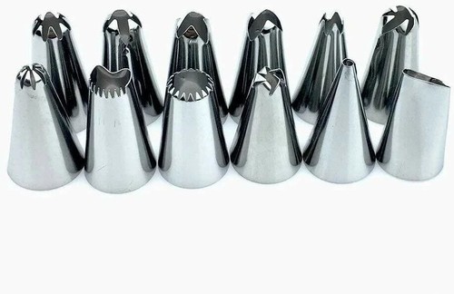 Cake Decorating Kit – Icing Piping Nozzles & Silicone Tools Set, 12/6-Pieces - Picture 9 of 22