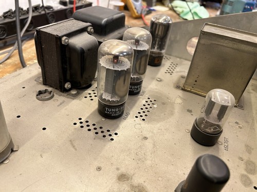 Montgomery Ward Airline Series Rack Mounted 6L6GC Tube Amp. Working Good. Rare!! - Picture 8 of 13