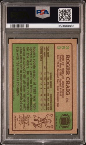 1981 Topps Football #216 JOE MONTANA RC & 1984 Roger Craig #353 RC 49ers Legends - Picture 5 of 5