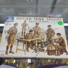 Vintage Revell/Italeri British Tank Troops Model Kit. 1976 H2129 Sealed Parts